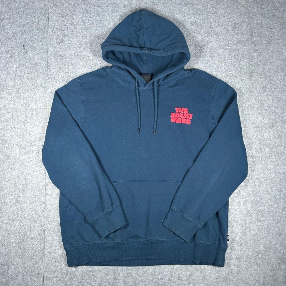 The North Face Hoodie Mens XL Blue Graphic Pullover Outdoor Casual Streetwear